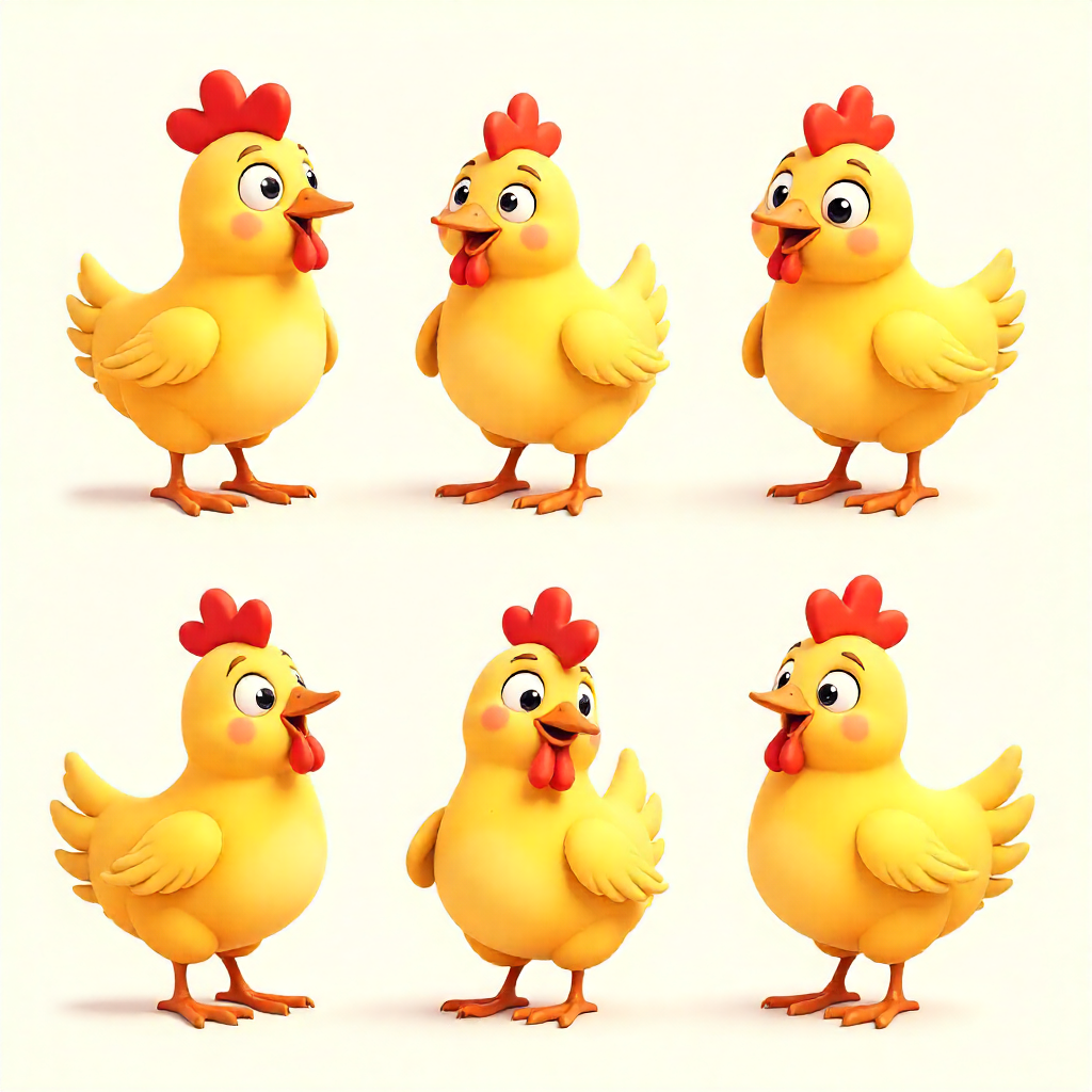 Chuck, the clever chicken, solving a puzzle!